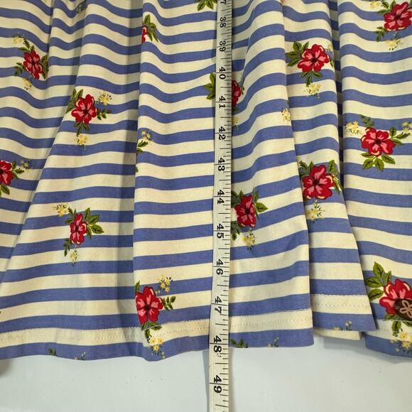 435 Matilda Jane Dress Girls 12 Blue Striped Floral Endless Summer Maxi Spring - Picture 12 of 13